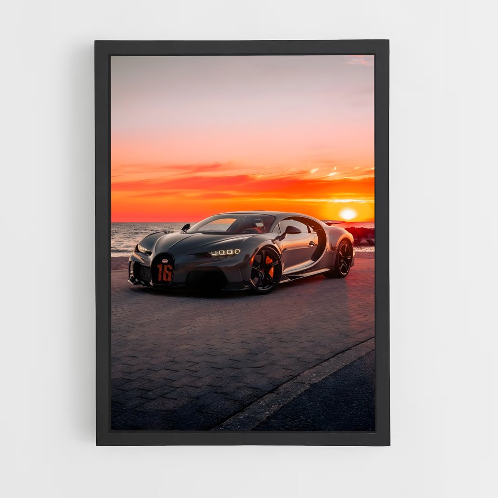 Poster Chiron Fury – affiche Bugatti (vue 2)